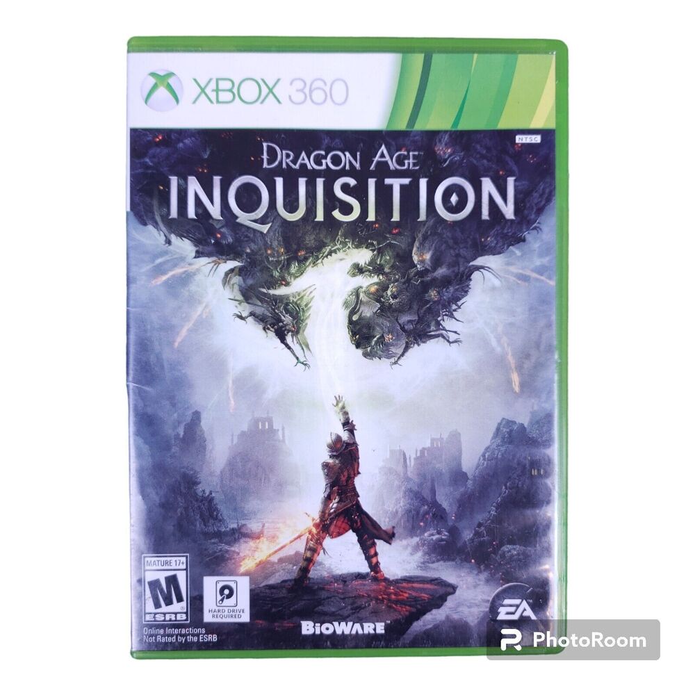 Dragon Age Inquisition Xbox 360 2 Disc Set Missing Manual Tested 2014